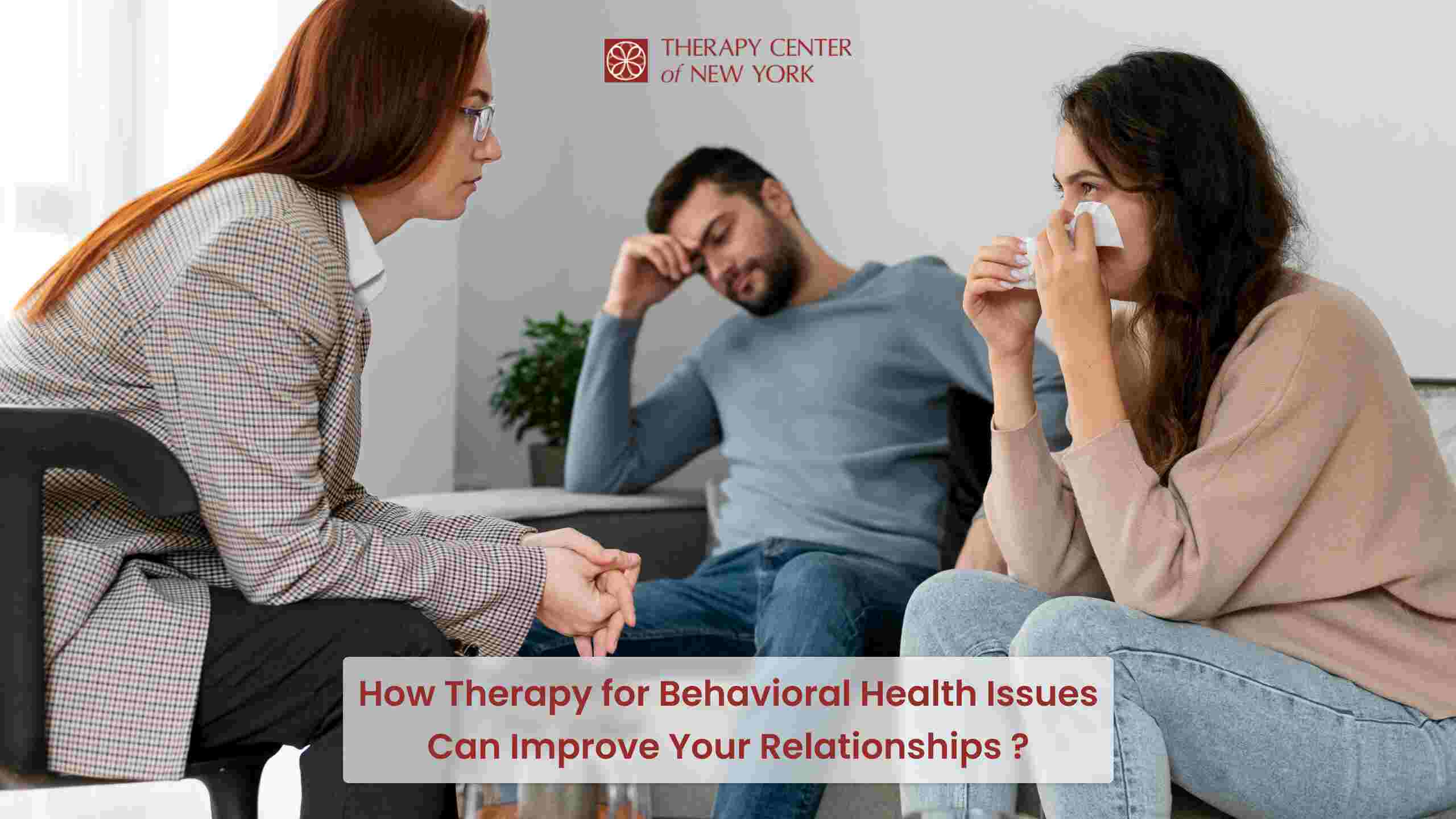 Person receiving therapy for behavioral health issues.